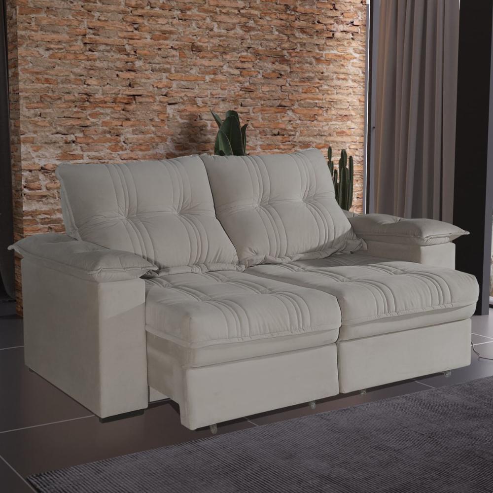 Sofá 2 Lugares 1,80m Retrátil e Reclinável Matteo Bom Pastor em Oferta na Shopee