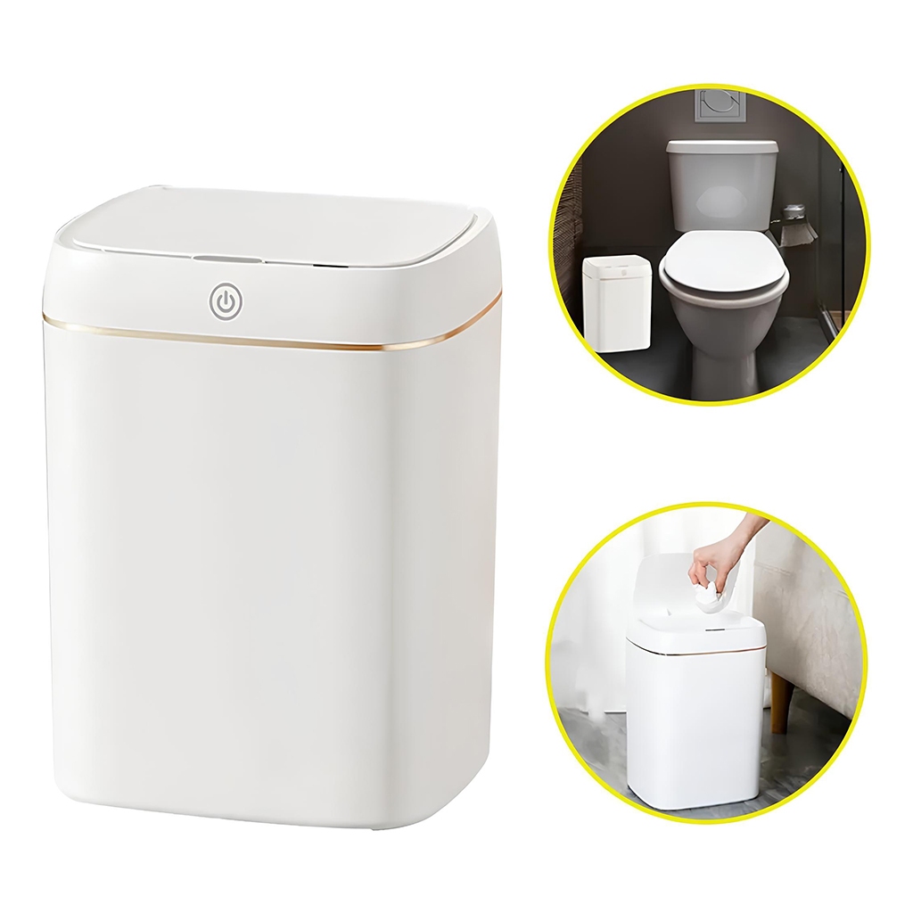 Lixeira com Sensor Automático Inteligente Elegante Universal  Banheiro WC Cozinha 11L ST377 em Oferta na Shopee