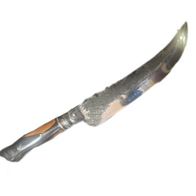 Faca Forjada Pesada Premium Coleção dorso 10 mm mosqueado Brut Forge - Faca Bruta
