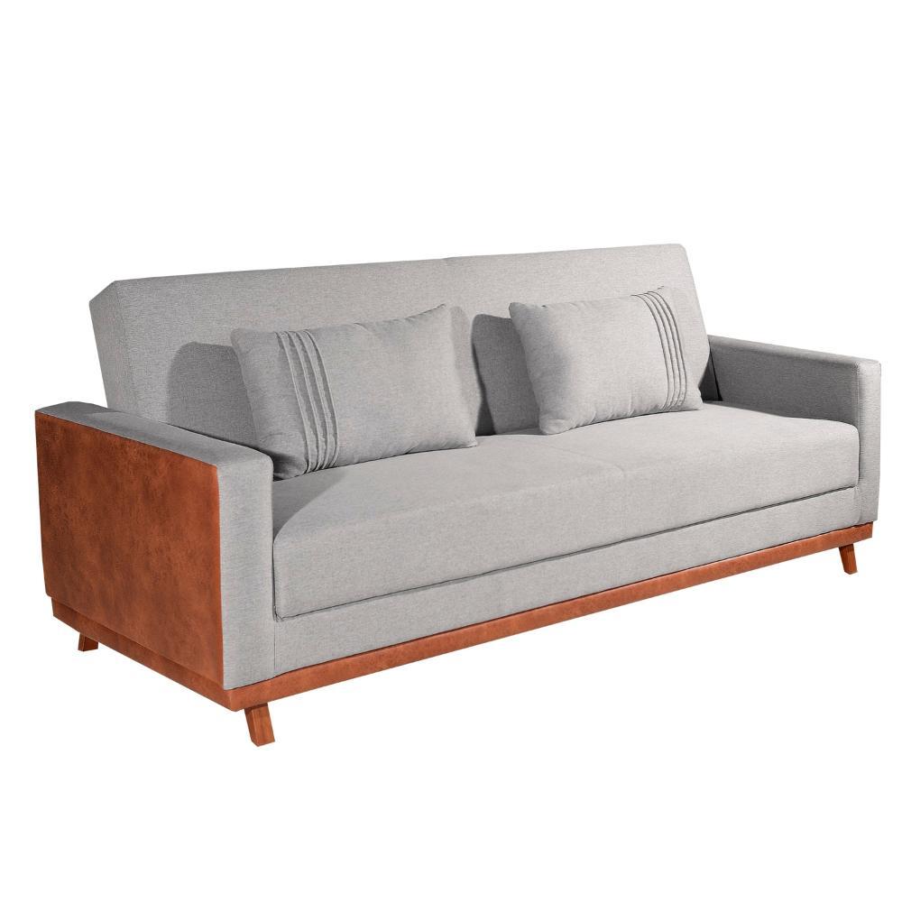 Sofá Cama 3 Lugares 2,05m Yara Bom Pastor em Oferta na Shopee