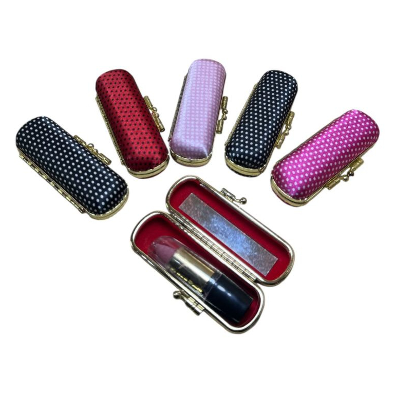 Kit Com 2/6/12 Pçecas Porta Batom Com Espelho De Bolsa Portátil em Oferta na Shopee