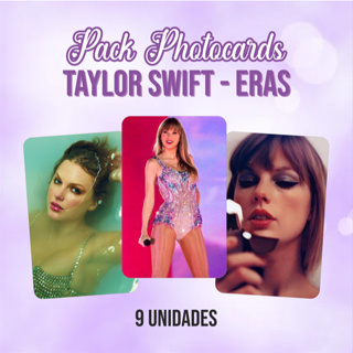 Photocards Taylor Swift -  Eras - The Life of a Showgirl - Packs 9 und - Holográfico e Brilho em Oferta na Shopee