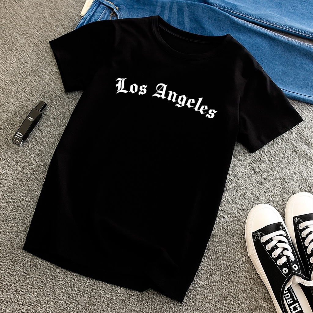 Camiseta Infantil Menino Menina Los Angeles 100% Algodão