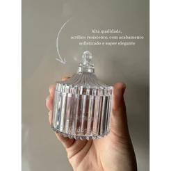 BOMBONIERES EM ACRÍLICO PARA PERSONALIZAR LEMBRANCINHA (NOVO TAMANHO - MAIOR 6X7 cm)