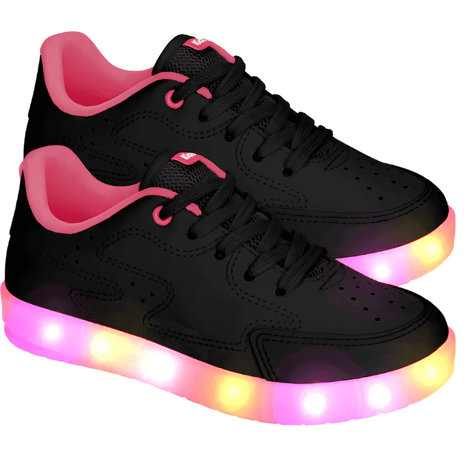 Tênis Infantil Kidy Hype Com Led Escolar Escola Colégio Original Feminino Conforto Durabilidade