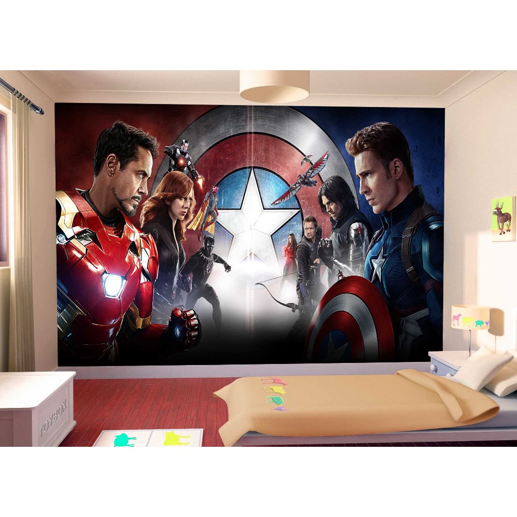 apel Adesivo Decorativo Vingadores Heróis Homem de Ferro Homem Aranha Capitão América Hulk NHMA 005