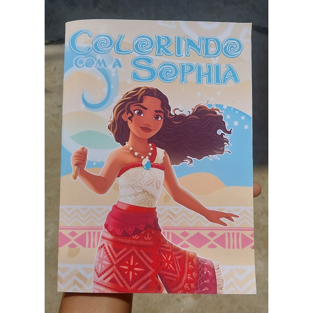 Livro de Colorir - Moana - Lembrancinhas de Aniversário - Kit de Colorir - Papelaria Personalizada