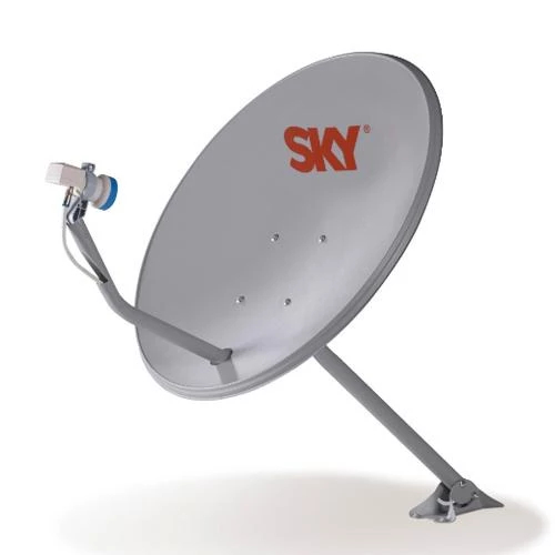 Antena Parabólica Digital Banda Ku 60cm Satélite C/ Lnb Simples