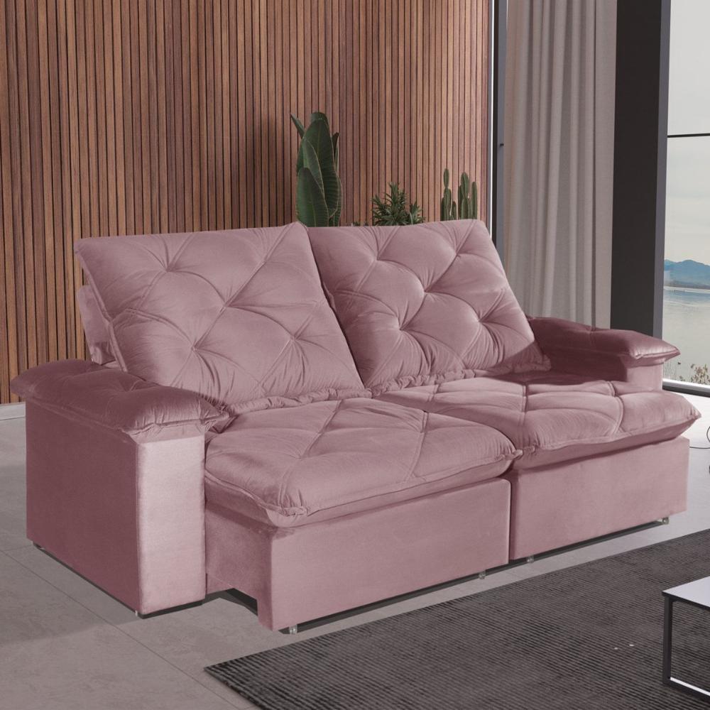 Sofá 3 Lugares 2,30m Retrátil e Reclinável Canyon Bom Pastor em Oferta na Shopee