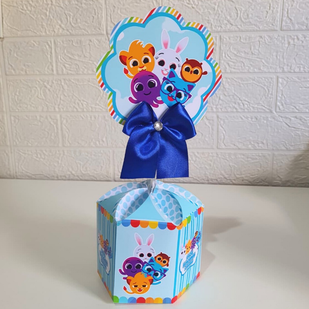 Enfeite de mesa BOLOFOFOS MENINO - Centro de mesa personalizado LEMBRANCINHA ANIVERSARIO
