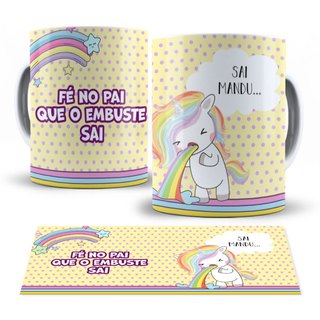 Caneca Unicórnio com Frases Indiscretas – Divertida e Exclusiva!