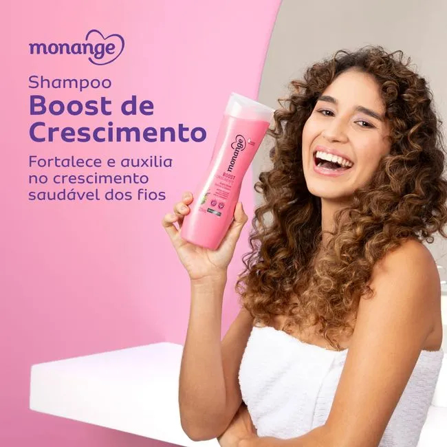 Kit Shampoo e Condicionador Monange Boost de Crescimento 325ml