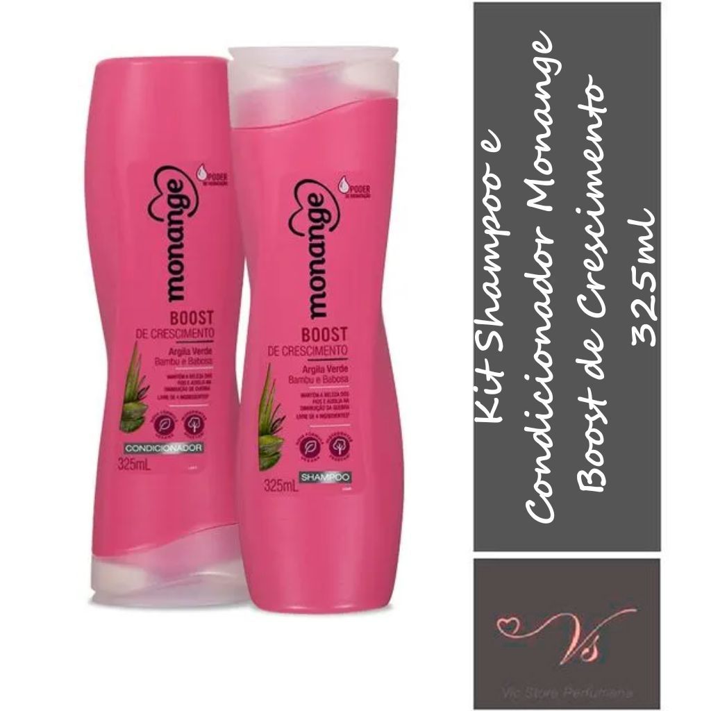 Kit Shampoo e Condicionador Boost de Crescimento Monange 325ml