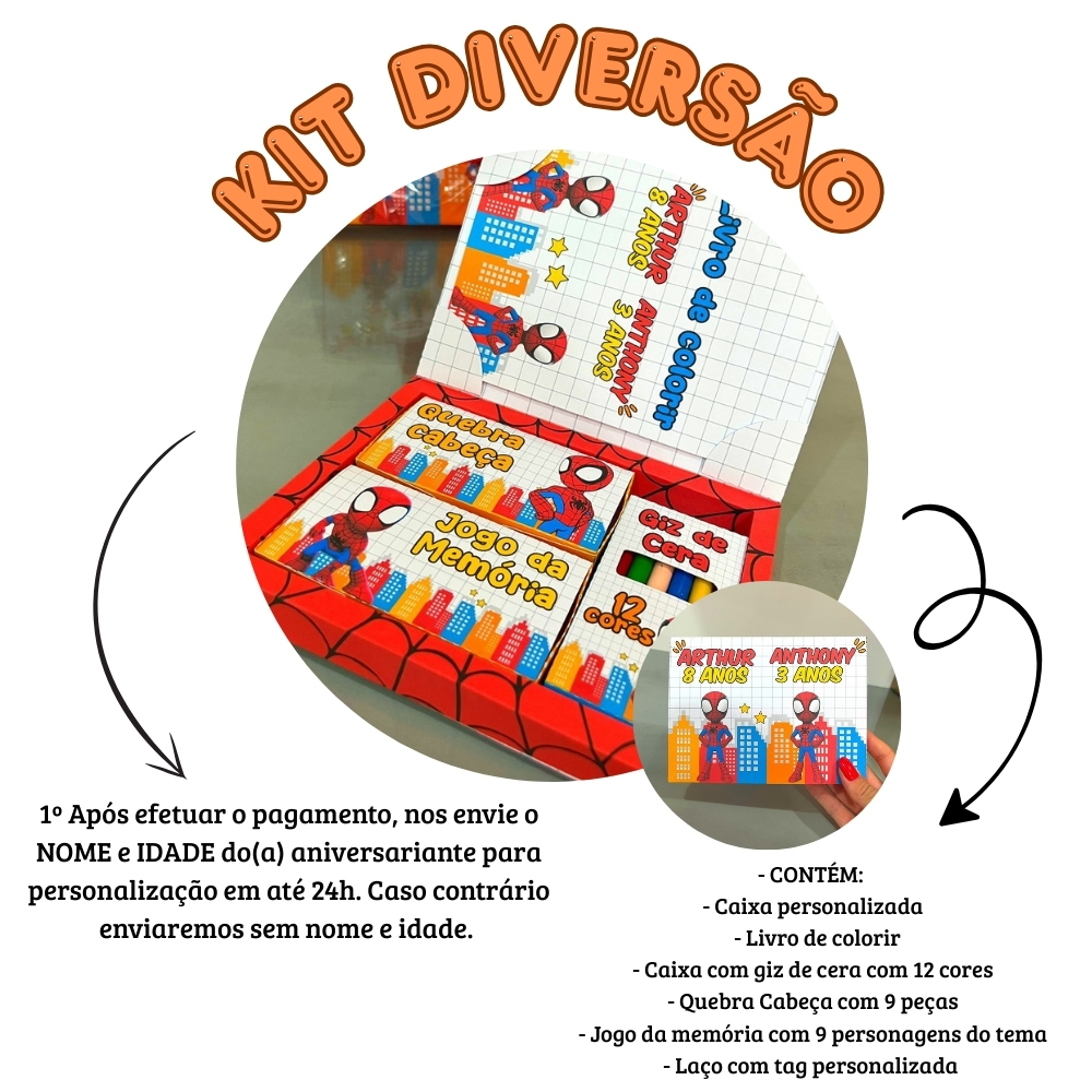 Kit Diversão - Homem Aranha Baby