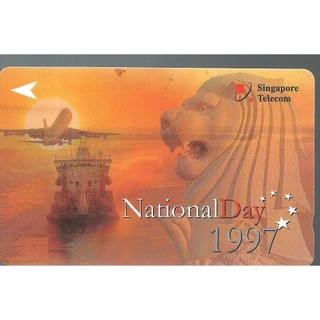 Cartão telefonico de SINGAPURA  ** national day 1997 **   Telecartofilia internacional de Singapura