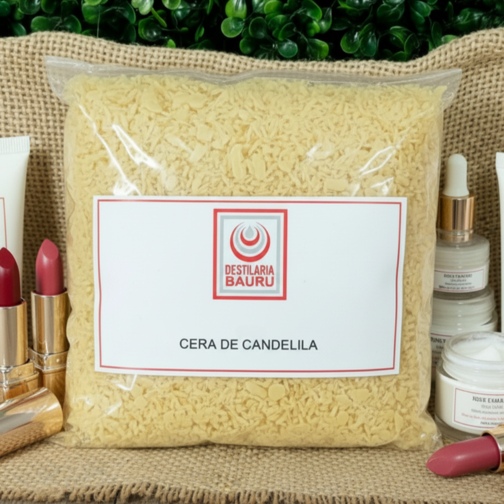 Cera Candelila Vegetal em Escamas Cosméticos Batom Balsamo Pomada 500g 150g Destilaria Bauru