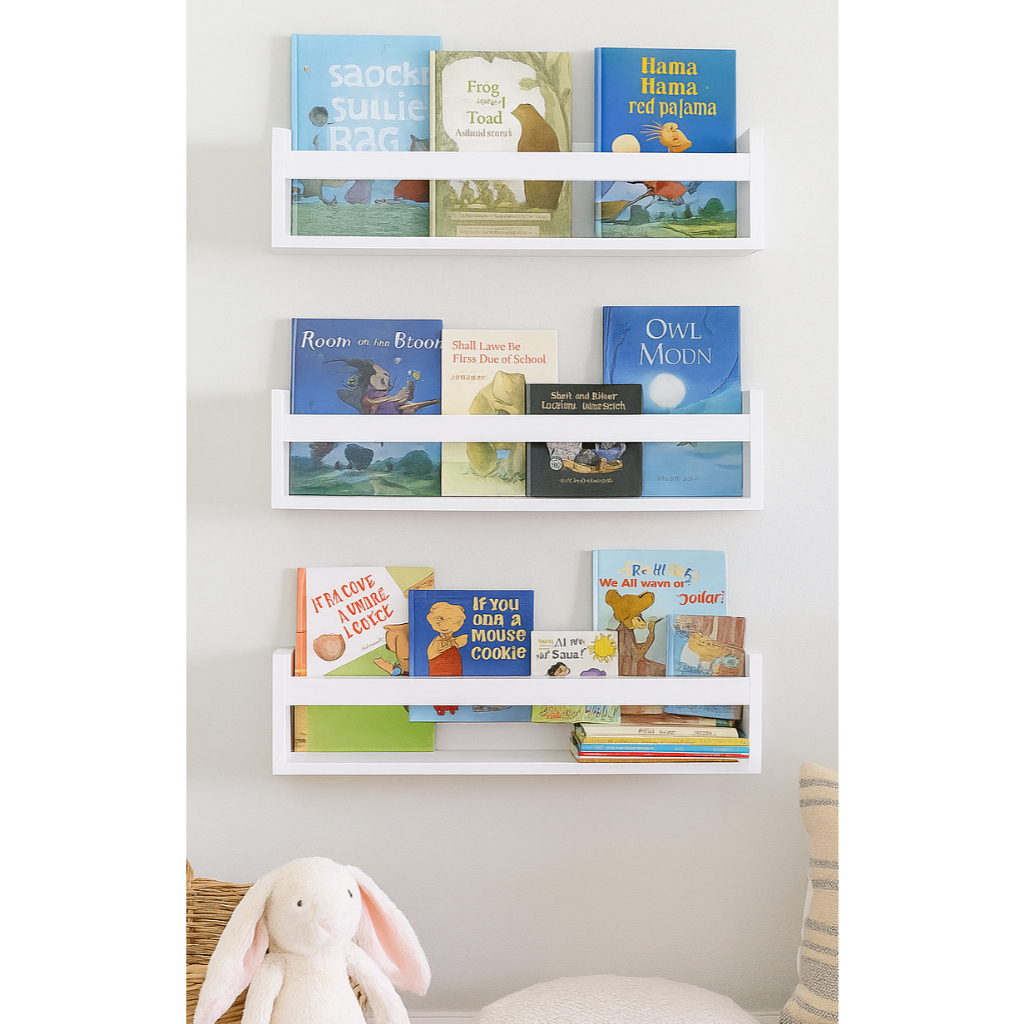 Prateleira Nicho Decorativo para livros Infantil - 50x15 - Organização e Decoração para Quartos Infantis em Oferta na Shopee