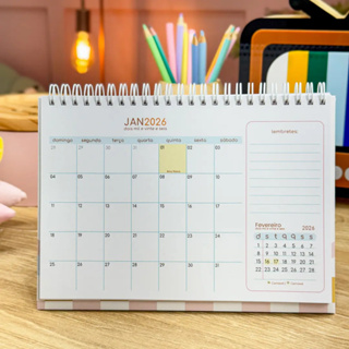 Calendário de mesa 2026 / Tamanho A5(15x21cm) Calendário Collor em Oferta na Shopee