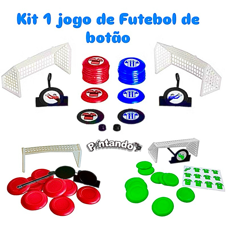 Kit 1 Jogo de Futebol de Botão Jogo de Botão Brinquedo Lembrancinha Festa Infantil em Oferta na Shopee