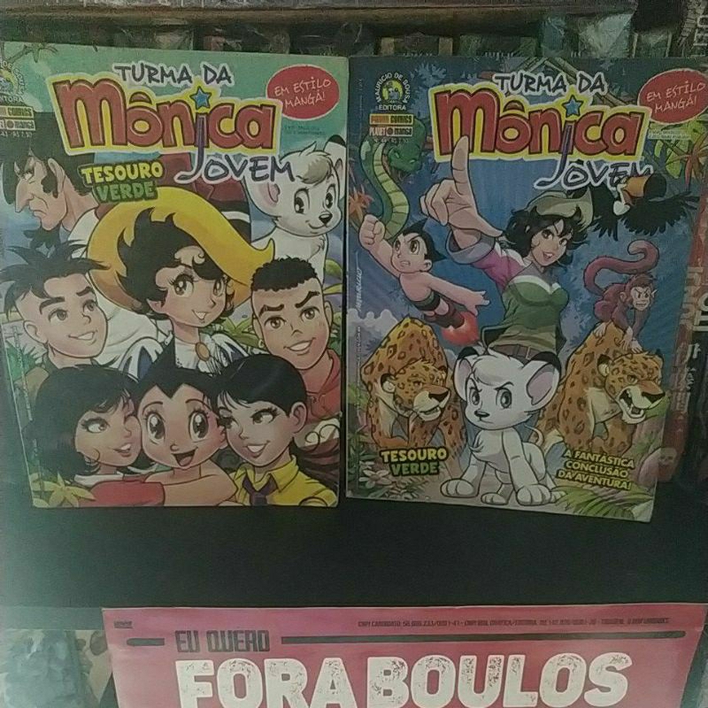 Mangá Turma da Mônica Jovem Tesouro Verde Completo - Volume 43 e 44 ( usado )