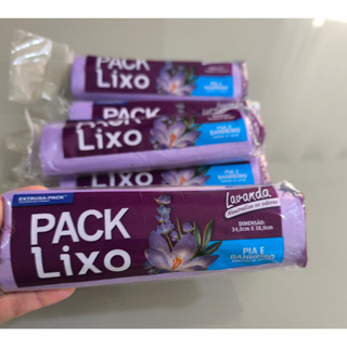 Saco de Lixo Perfumado Lavanda 40un | Prático e Higiênico para Banheiro e Pia em Oferta na Shopee