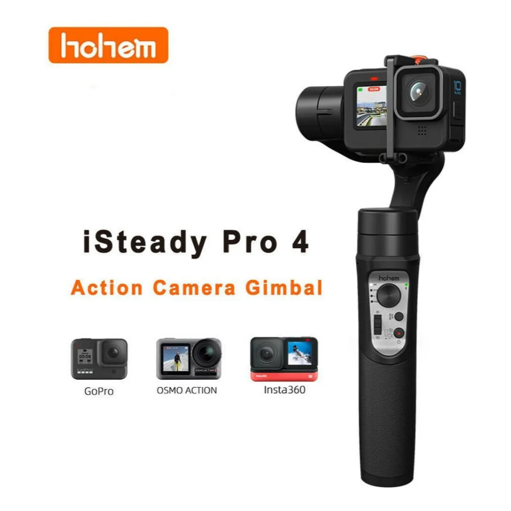 Estabilizador Eletrônico da Hohem Isteady Pro 4 Câmeras Ação Gimbal GoPro