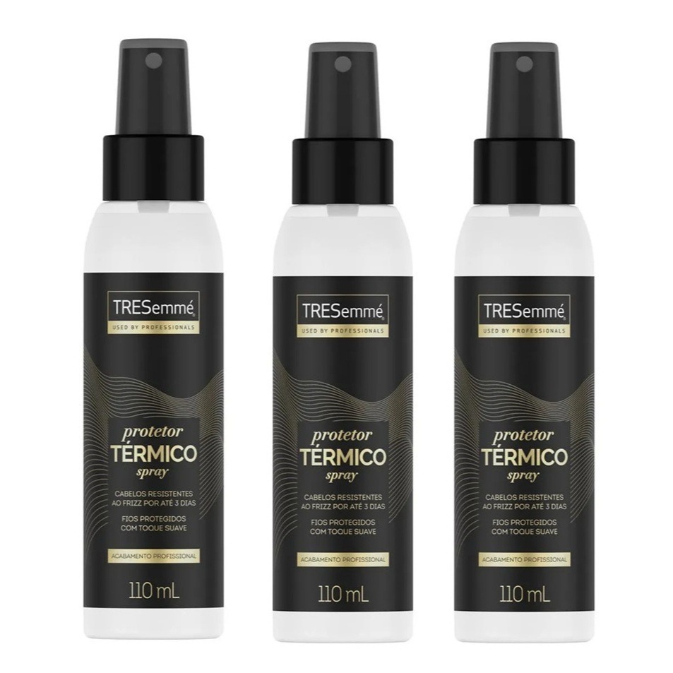 Kit 3x Protetor Térmico Antifrizz Tresemmé Spray 110ml
