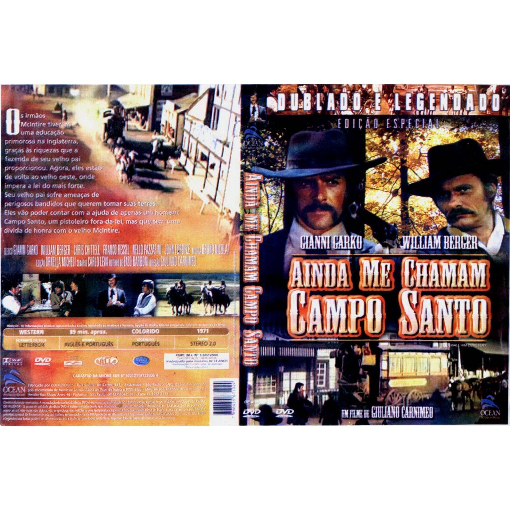 DVD Original Ainda Me Chamam Campo Santo (Faroeste)