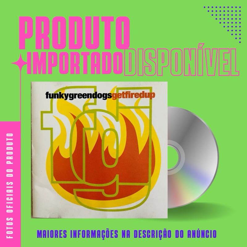 CD IMPORTADO FUNK GREEN DOGS - GET FIRED UP *