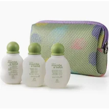 Kit Mamãe e Bebê Natura Infantil Miniatura 50 ml cada, com colônia,hidratante,sabonete e nécessaire