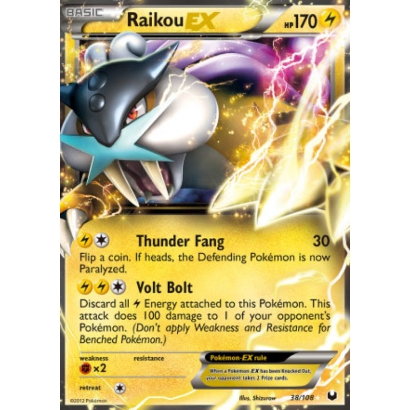 Carta Pokemon Raikou EX Original Copag