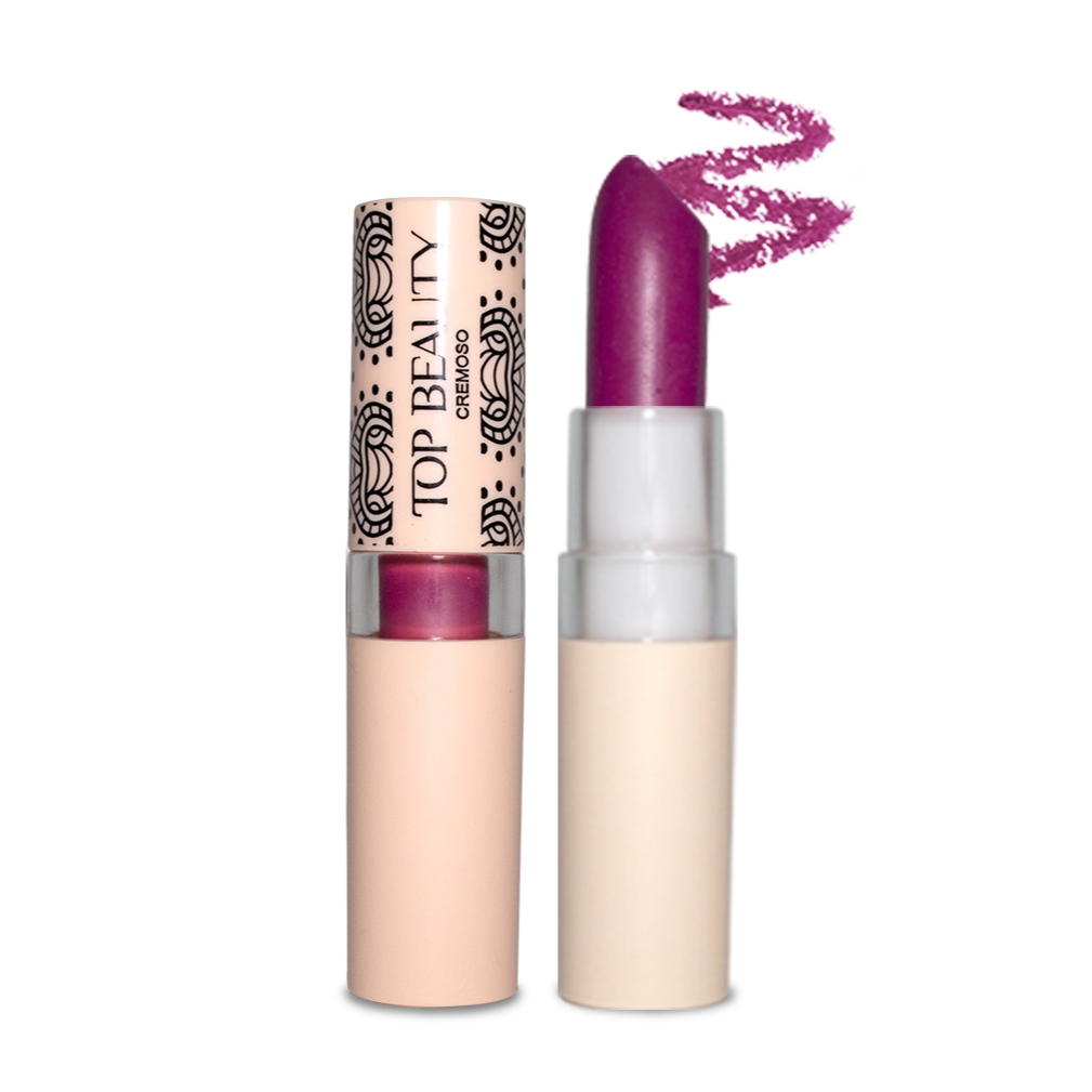 Batom Cremoso Cor19 Top Beauty Make em Oferta na Shopee