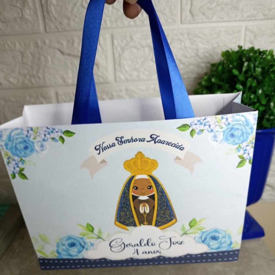 Sacolinhas  Personalizadas – Lembrancinhas Fofas - ANIVERSÁRIO - CASAMENTO - BATIZADO - N.S.APARECIDA