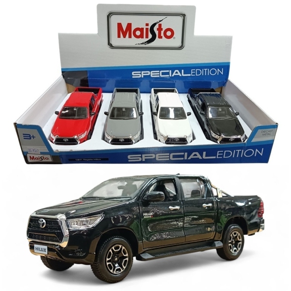 Miniatura  Caminhonete Toyota Hilux 1:27 Maisto Metal 18C X 7L X 6A