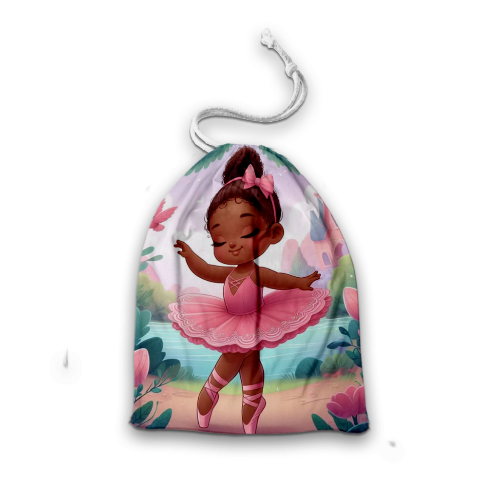 Sacolinhas Surpresa Personalizada Tecido bailarina tamanho aprox. (15x20) Lembrancinha