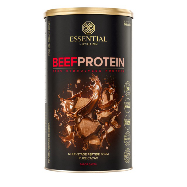 Beef Protein Essential Proteína hidrolisada Zero leite Sem Caseína