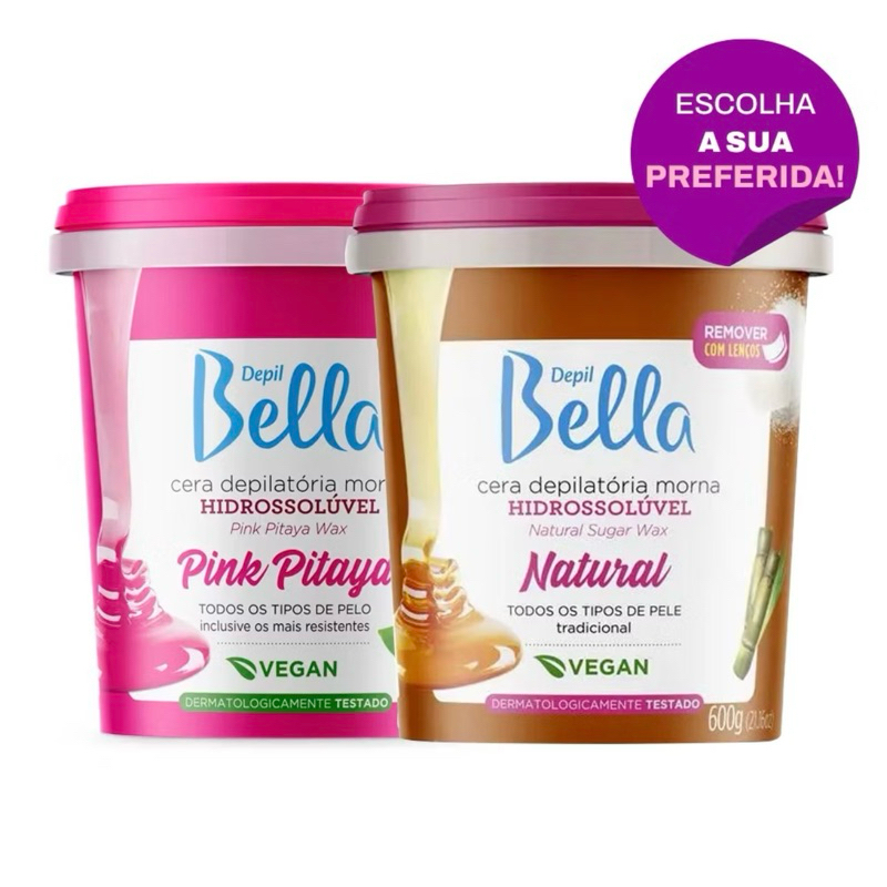 Cera Depilação Hidrossolúvel Depil Bella 600g - Escolher