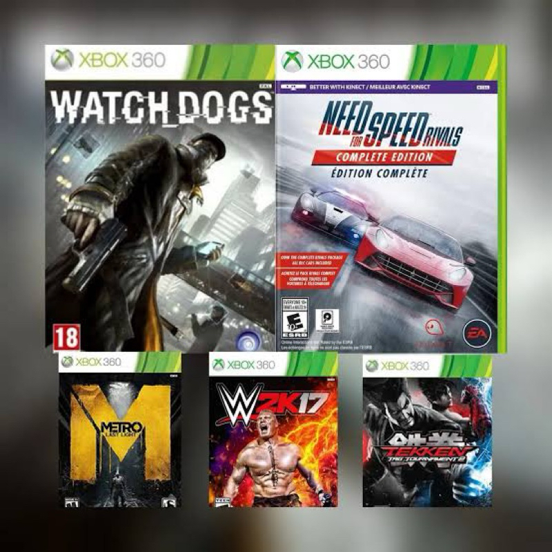 kit com 3 jogos XBOX 360