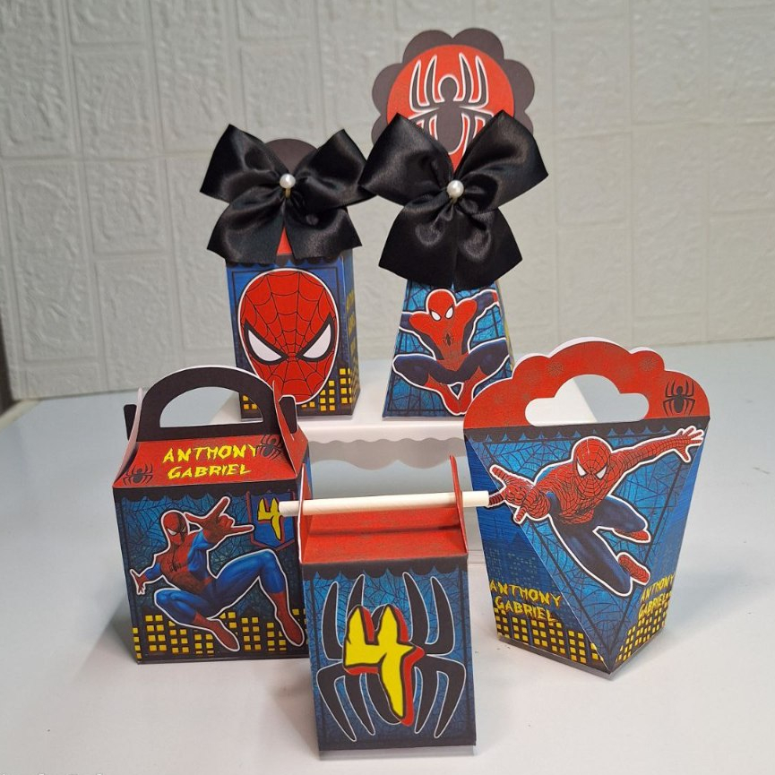 Personalizados Homem Aranha/ Kit Festa PEGUE E MONTE Homem Aranha/ Lembrancinhas de festa Infantil Spider Man