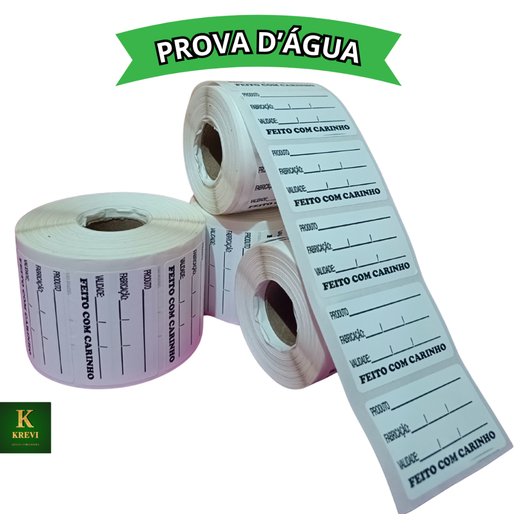 1.000 Etiqueta Validade Congelamento BOPP para Manipulação de Alimento Anvisa 50x30mm a Prova D'água em Oferta na Shopee