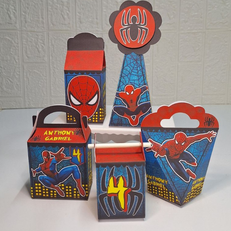Personalizados Homem Aranha/ Kit Festa PEGUE E MONTE Homem Aranha SEM LAÇO/ Lembrancinhas Spider