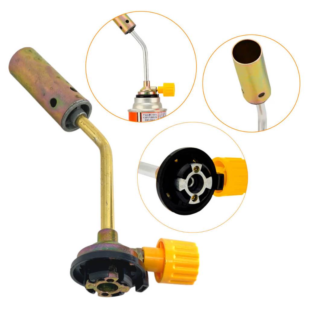 Bico Maçarico Portátil – Ideal para Solda e Artesanato Bico Maçarico Portátil com Ajus te de Gás – Alta Temperatura Bico