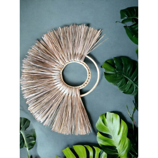 Mandala de palha para Composição de Parede em Oferta na Shopee