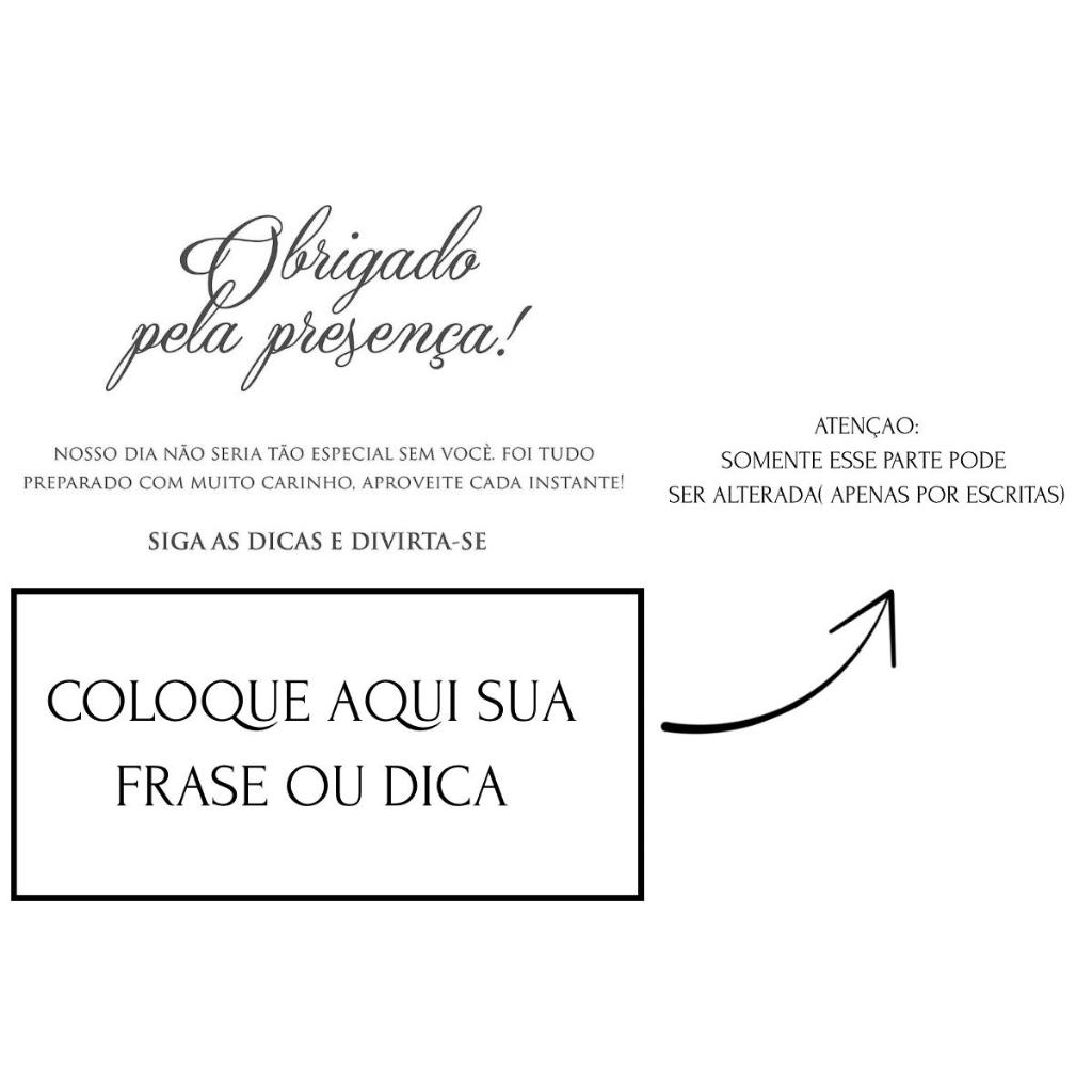 Cartão Display de Mesa Personalizado – Agradecimento para Eventos, Casamentos e Festas — imagem 2 de 2