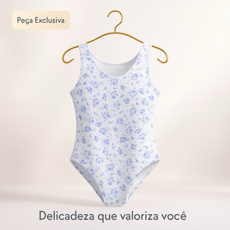 Body Camiseta Estampado com Fecho, Forro no Busto, Decote Costas, Versátil Supera Fitness