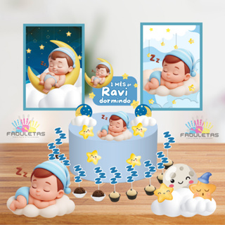 Kit Festa Só Um Bolinho SONO/DORMINDO Enviar Nome/Idade IMEDIATAMENTE em Oferta na Shopee