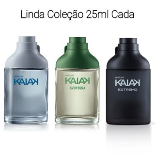 Kit Natura Kaiak Masculino Miniaturas Tradicional 25 ml + Kaiak Aventura 25 ml + Kaiak Extremo 25 ml