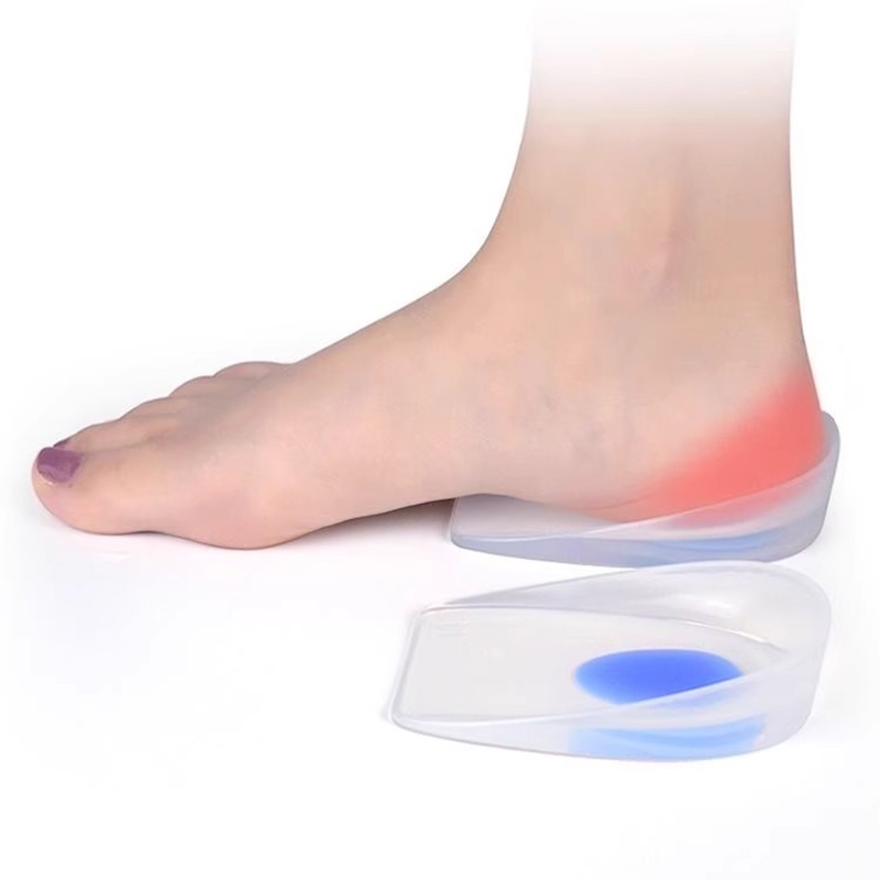 Solução para Dor no Calcanhar: Palmilha com Gel Ortopédica para Esporão-Calcanheira Transparente Confortável-Conjunt-AA