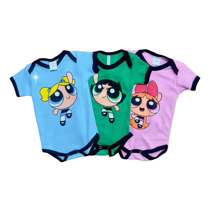 Body Bebê Infantil Menina Mêsversário Temático Meninas Super Poderosas Confortável em Oferta na Shopee