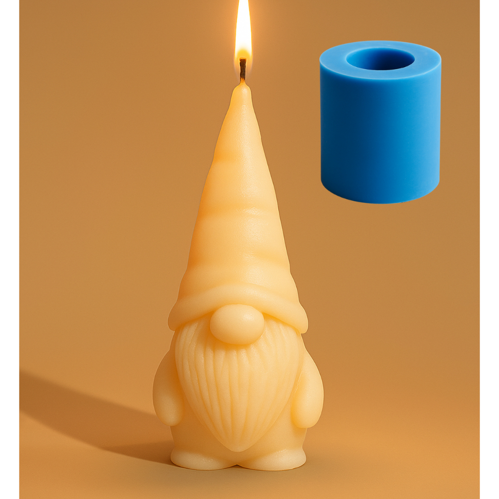 Molde de Gnomo em Silicone para Chaveiros, Resina, Sabonetes e Artesanato
